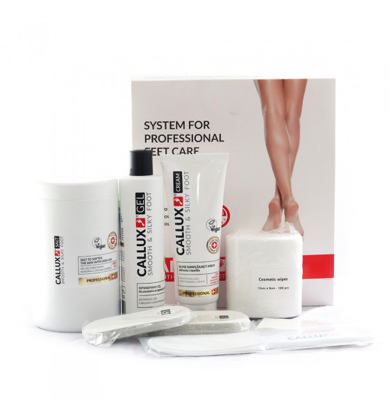 Soin anti-callosités kit pro 2 Avec Sel Fresh Orange 1kg