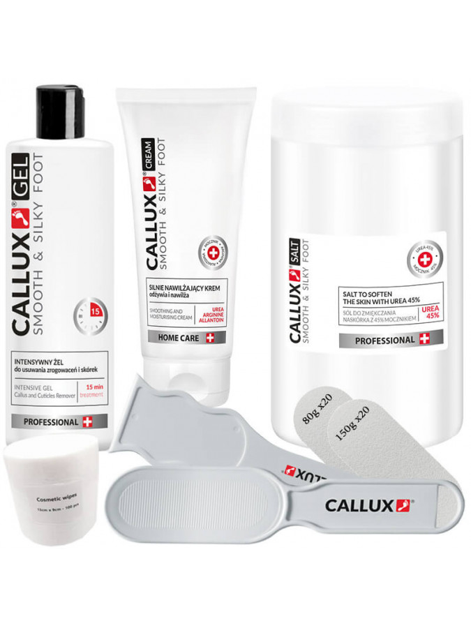 Soin anti-callosités kit pro 6 Avec Sel Fresh Orange 1kg