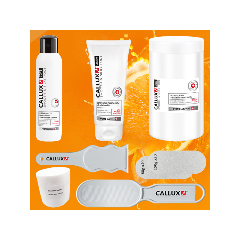 Soin anti-callosités kit pro 2 Avec Sel Fresh Orange 1kg Soin anti-callosités kit pro 2 Avec Sel Fresh Orange 1kg